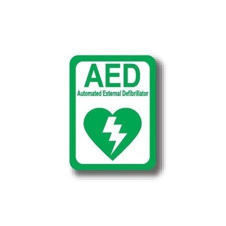 Ergomat 24in x 18in RECTANGLE SIGNS - AED DSV-SIGN 432 #2288 -UEN